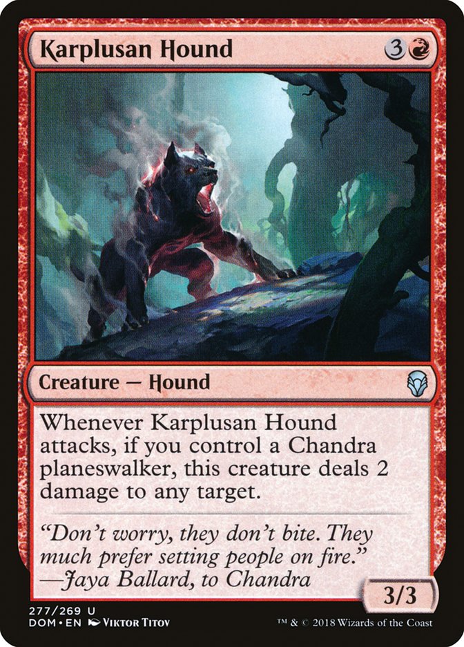 Karplusan Hound [Dominaria] | The CG Realm