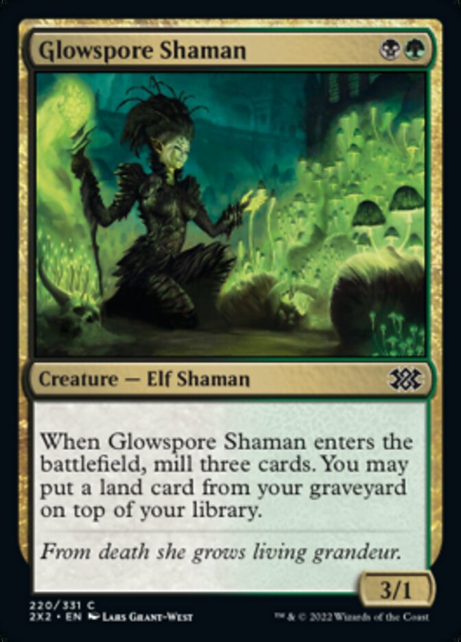 Glowspore Shaman [Double Masters 2022] | The CG Realm