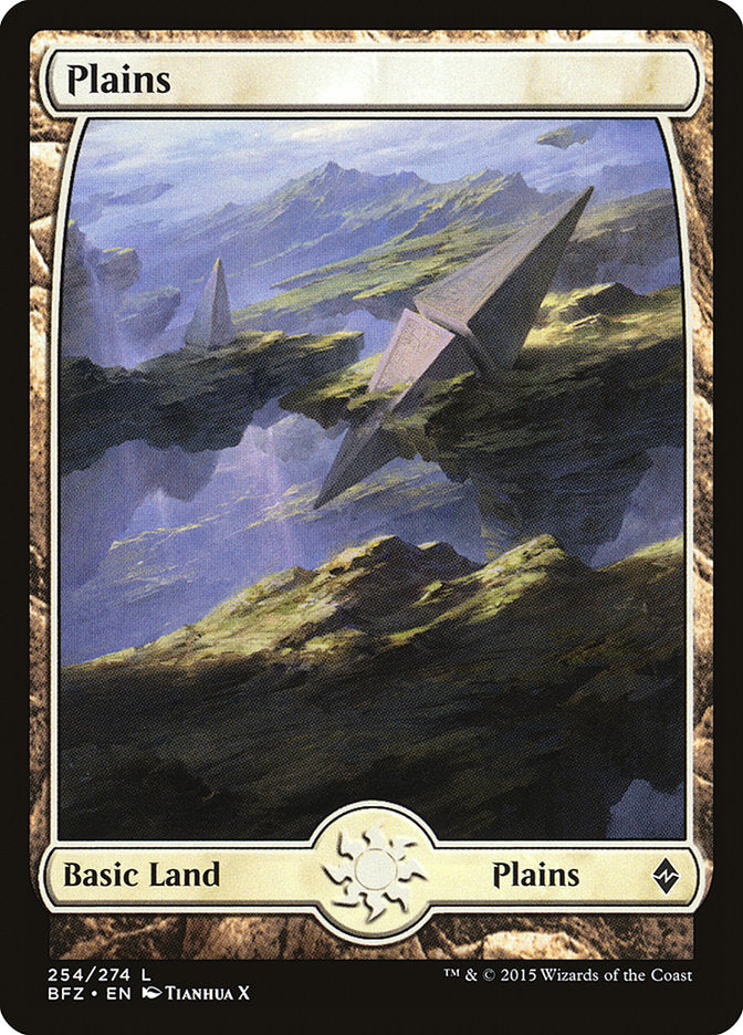 Plains (254) (Full Art) [Battle for Zendikar] | The CG Realm