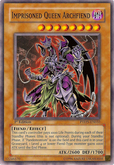 Imprisoned Queen Archfiend [PTDN-EN032] Common | The CG Realm