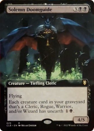 Solemn Doomguide (Extended Art) [Commander Legends: Battle for Baldur's Gate] | The CG Realm