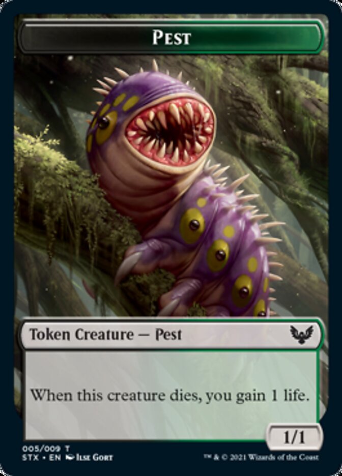 Pest Token [Strixhaven: School of Mages Tokens] | The CG Realm