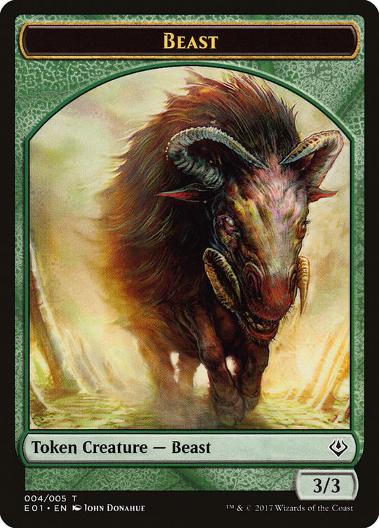 Beast (004) // Soldier Double-sided Token (AC2-4 // 1) - Archenemy: Nicol Bolas Tokens