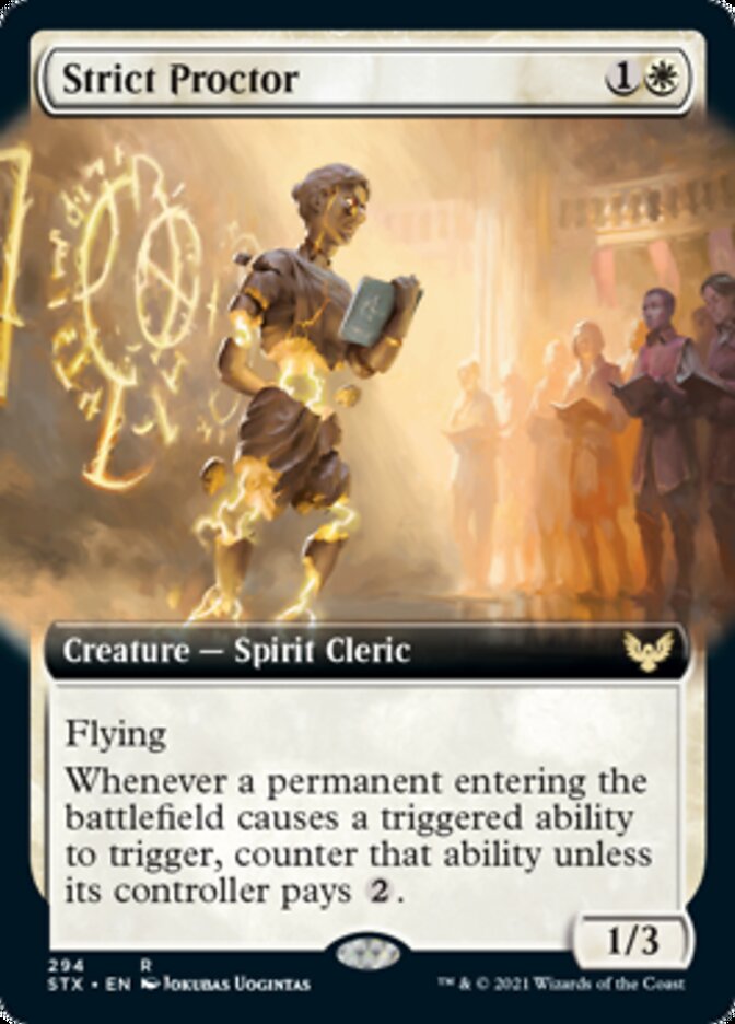 Strict Proctor (Extended Art) [Strixhaven: School of Mages] | The CG Realm