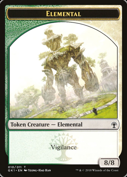 Centaur (007) // Elemental (010) Double-Sided Token (GR1-010) - GRN Guild Kit Tokens