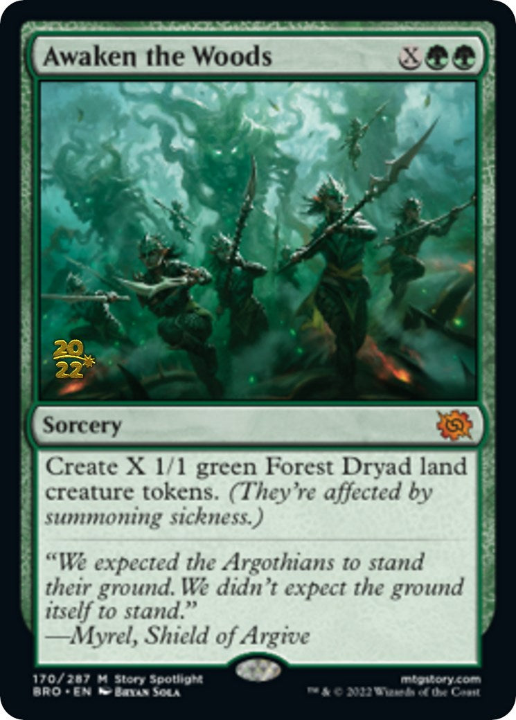 Awaken the Woods [The Brothers' War Prerelease Promos] | The CG Realm