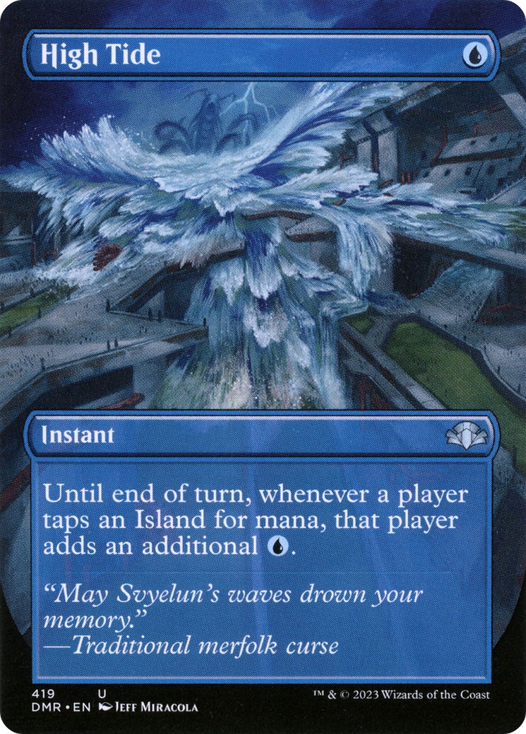 High Tide (Borderless Alternate Art) [Dominaria Remastered] | The CG Realm