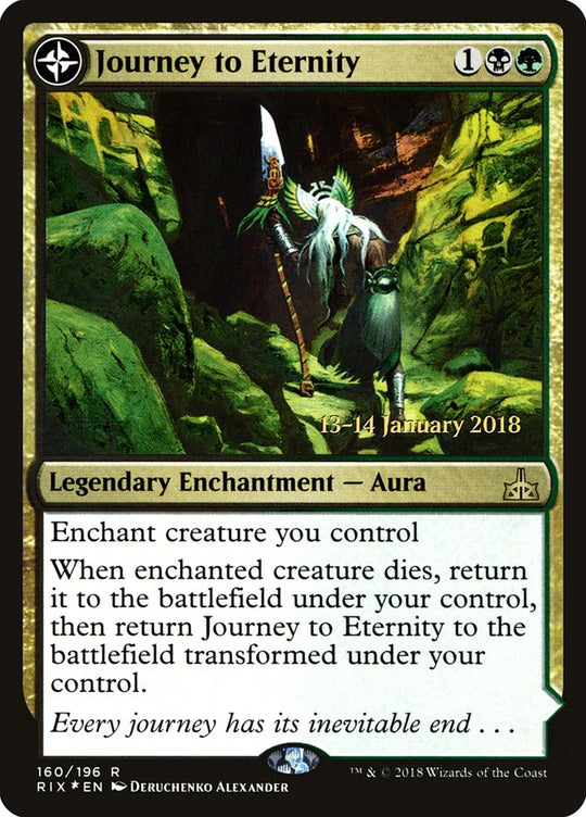 Journey to Eternity (PRE-160) - Rivals of Ixalan Promos: (compasslanddfc) Foil