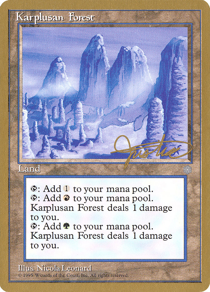 Karplusan Forest (Mark Justice) [Pro Tour Collector Set] | The CG Realm