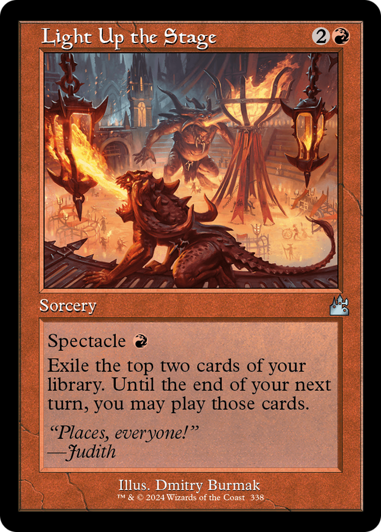 Light Up the Stage (Retro Frame) [Ravnica Remastered] | The CG Realm
