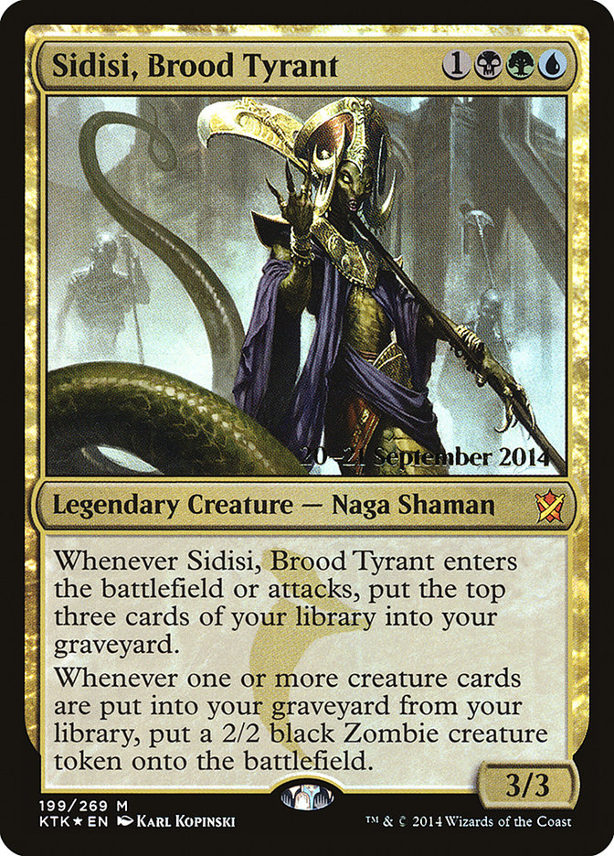 Sidisi, Brood Tyrant [Khans of Tarkir Prerelease Promos] | The CG Realm