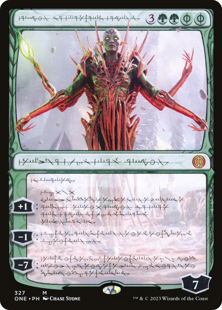 Nissa, Ascended Animist (Phyrexian) [Phyrexia: All Will Be One] | The CG Realm