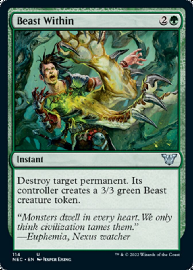 Beast Within [Kamigawa: Neon Dynasty Commander] | The CG Realm