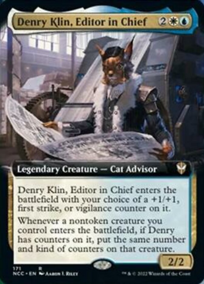 Denry Klin, Editor in Chief (Extended Art) [Streets of New Capenna Commander] | The CG Realm