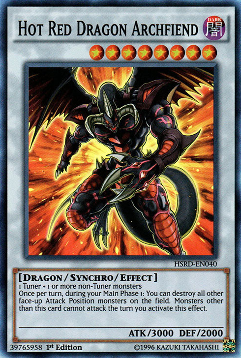 Hot Red Dragon Archfiend [HSRD-EN040] Super Rare | The CG Realm