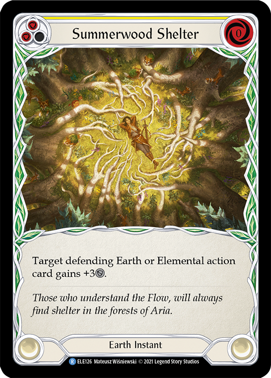 Summerwood Shelter (Yellow) [ELE126] (Tales of Aria)  1st Edition Normal | The CG Realm