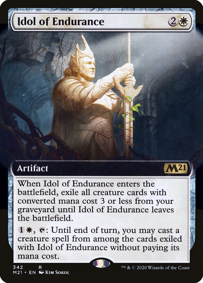 Idol of Endurance (Extended Art) [Core Set 2021] | The CG Realm