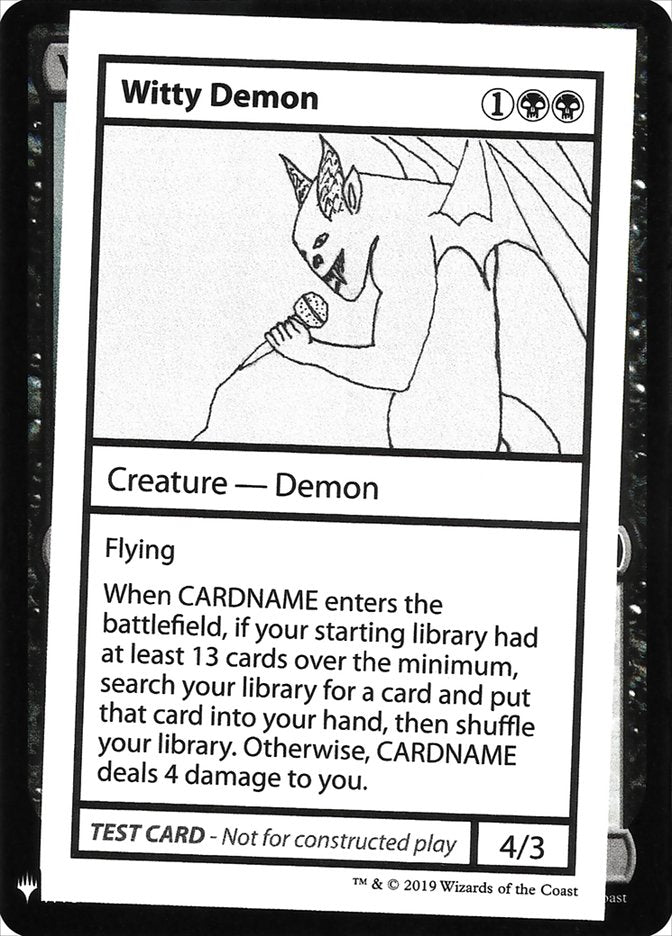 Witty Demon [Mystery Booster Playtest Cards] | The CG Realm