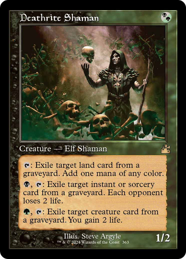 Deathrite Shaman (Retro Frame) [Ravnica Remastered] | The CG Realm