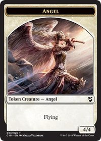 Angel // Cat Double-Sided Token [Commander 2018 Tokens] | The CG Realm