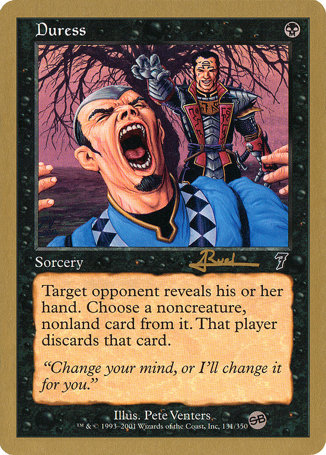 Duress (Antoine Ruel) (SB) [World Championship Decks 2001] | The CG Realm