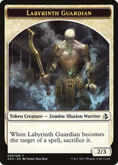 Warrior // Labyrinth Guardian Double-Sided Token [Amonkhet Tokens] | The CG Realm
