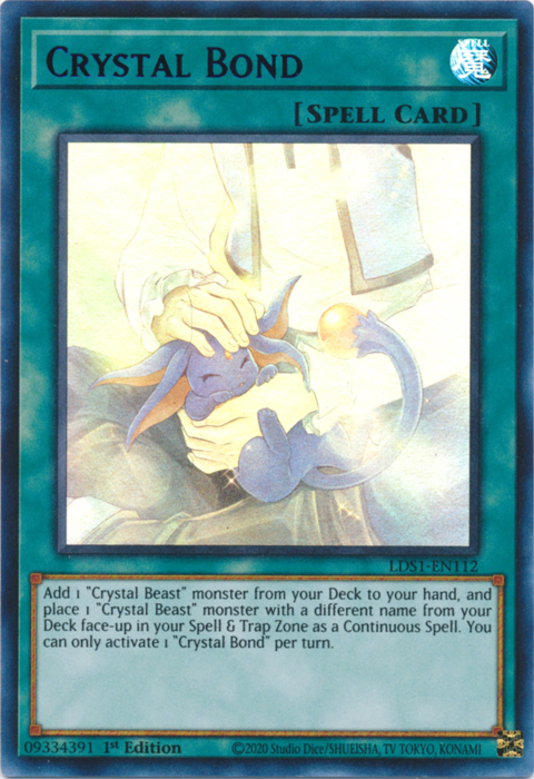Crystal Bond (Green) [LDS1-EN112] Ultra Rare | The CG Realm