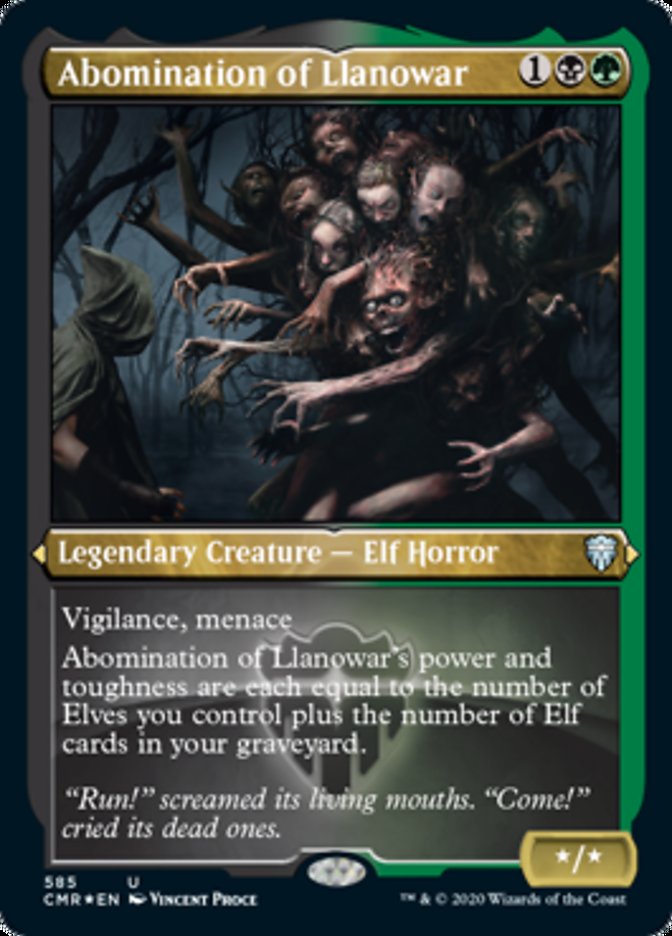 Abomination of Llanowar (Etched) [Commander Legends] | The CG Realm