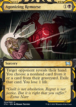 Agonizing Remorse (Foil Etched) [Strixhaven: School of Mages Mystical Archive] | The CG Realm