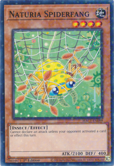 Naturia Spiderfang (Duel Terminal) [HAC1-EN098] Common | The CG Realm
