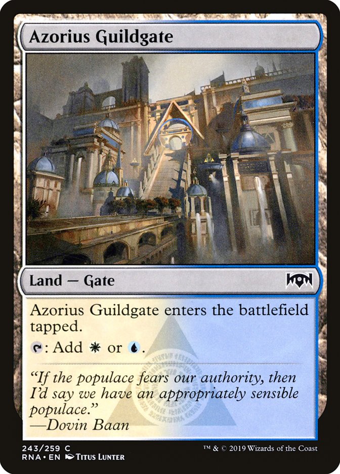 Azorius Guildgate (243/259) [Ravnica Allegiance] | The CG Realm