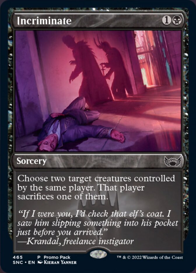 Incriminate (Promo Pack) [Streets of New Capenna] | The CG Realm