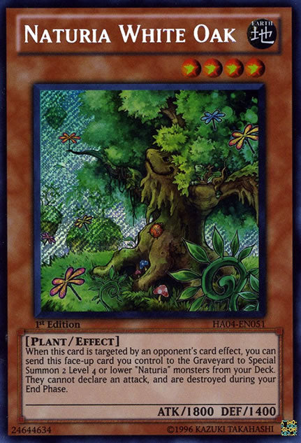 Naturia White Oak [HA04-EN051] Secret Rare | The CG Realm