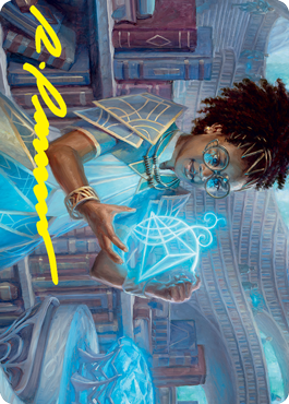 Zimone, Quandrix Prodigy Art Card (Gold-Stamped Signature) [Strixhaven: School of Mages Art Series] | The CG Realm