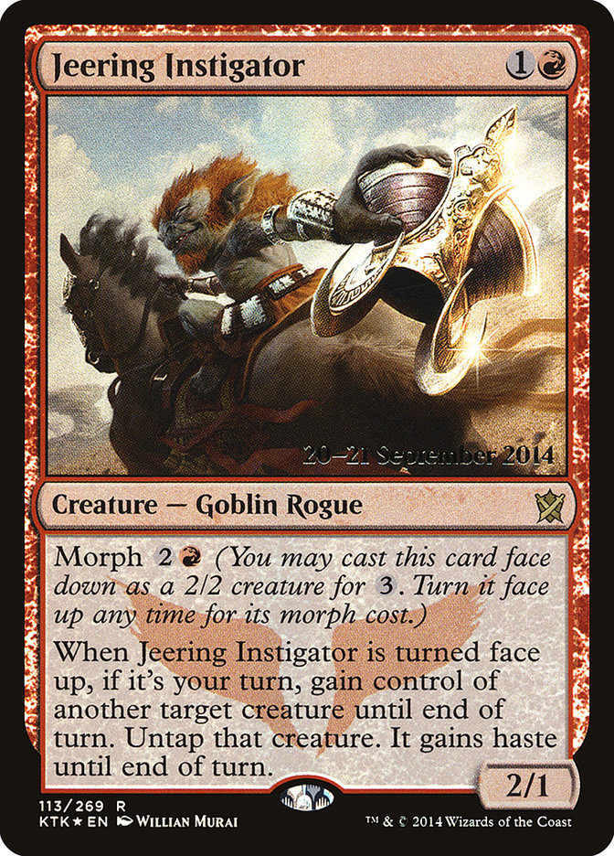 Jeering Instigator [Khans of Tarkir Prerelease Promos] | The CG Realm