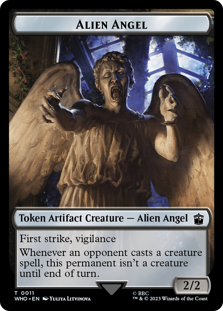Alien Angel // Food (0027) Double-Sided Token [Doctor Who Tokens] | The CG Realm