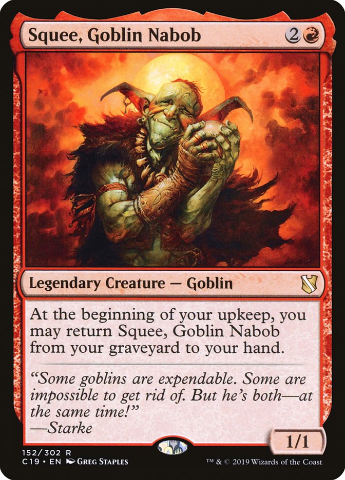 Squee, Goblin Nabob [Commander 2019] | The CG Realm