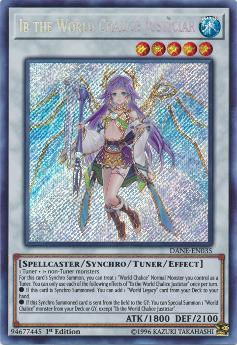 Ib the World Chalice Justiciar [DANE-EN035] Secret Rare | The CG Realm