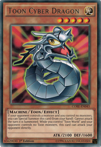 Toon Cyber Dragon [CORE-EN043] Rare | The CG Realm