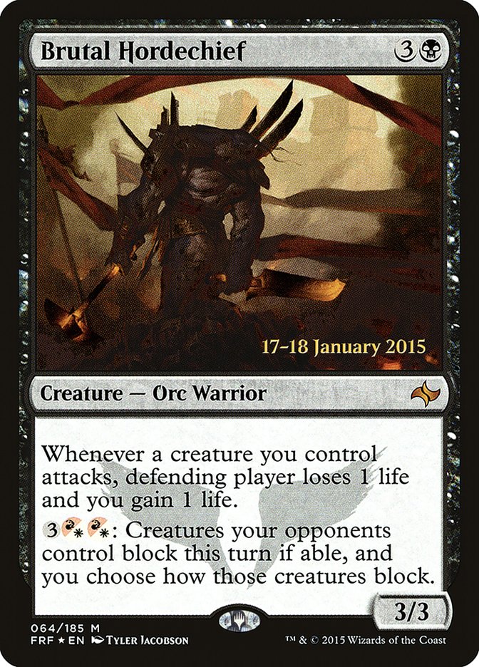 Brutal Hordechief [Fate Reforged Prerelease Promos] | The CG Realm