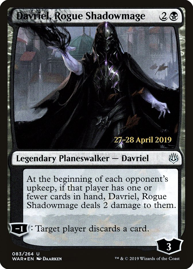 Davriel, Rogue Shadowmage [War of the Spark Prerelease Promos] | The CG Realm