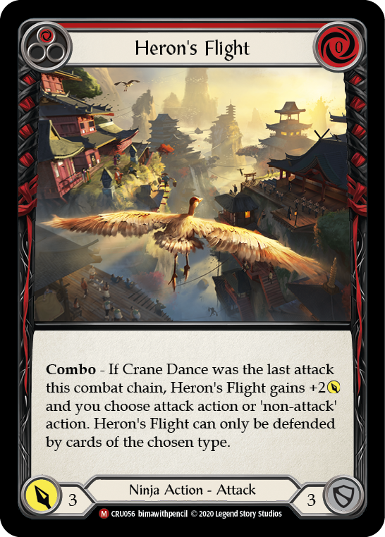 Heron's Flight [CRU056] (Crucible of War)  1st Edition Normal | The CG Realm