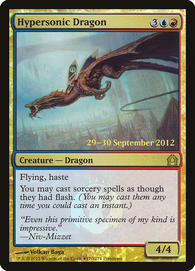 Hypersonic Dragon [Return to Ravnica Prerelease Promos] | The CG Realm