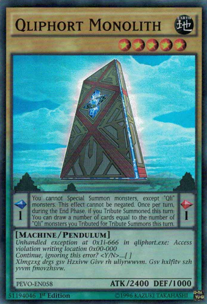 Qliphort Monolith [PEVO-EN058] Super Rare | The CG Realm