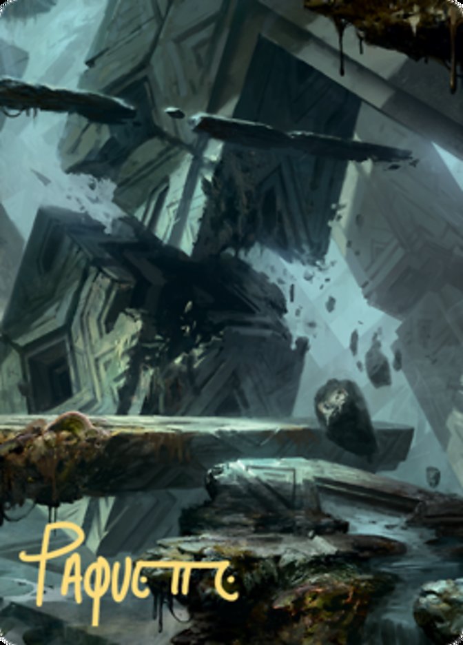 Swamp 3 Art Card (Gold-Stamped Signature) [Zendikar Rising Art Series] | The CG Realm