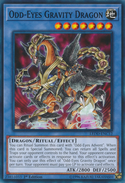 Odd-Eyes Gravity Dragon [LEDD-ENC12] Common | The CG Realm