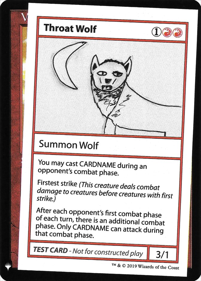 Throat Wolf [Mystery Booster Playtest Cards] | The CG Realm