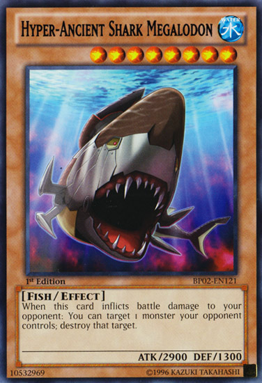 Hyper-Ancient Shark Megalodon [BP02-EN121] Rare | The CG Realm