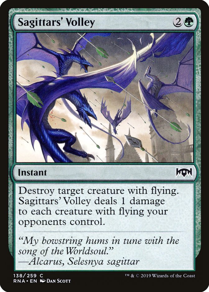 Sagittars' Volley [Ravnica Allegiance] | The CG Realm