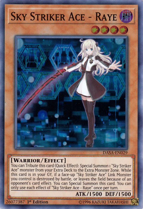 Sky Striker Ace - Raye [DASA-EN029] Super Rare | The CG Realm